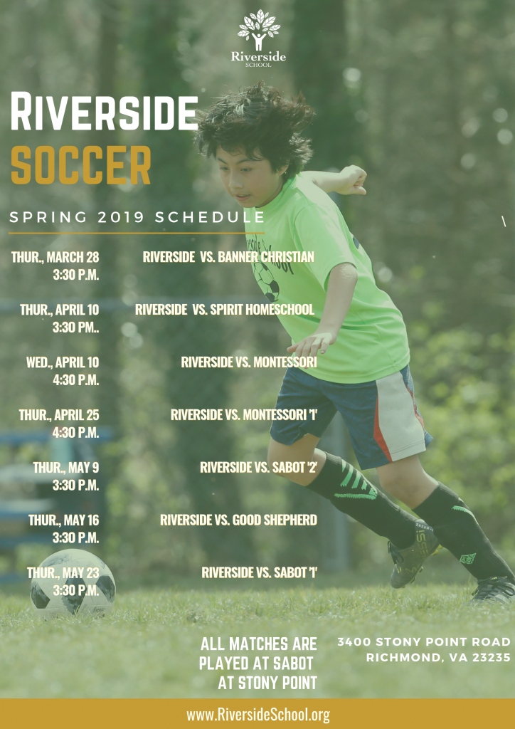 2019 Riverside School Revised Soccer Schedule 4 23 19 Riverside